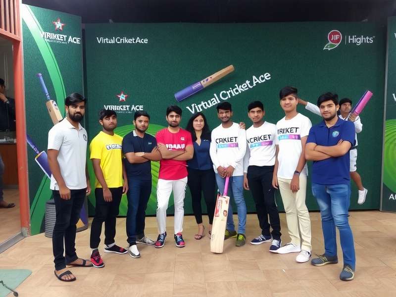 Virtual Cricket Ace - Community Meetup Virtual Cricket Ace community meetup in India with players posing for a photo
